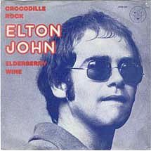 Cover for Elton John single Crocodile Rock