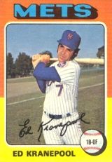 Ed Kranepool New York Mets baseball card