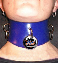 Mets leather choker