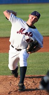 Philip Humber pitching for the minor league Mets