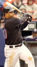 Victor Diaz hitting for the Mets