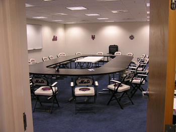 Mets coaches conference room in Port St. Lucie