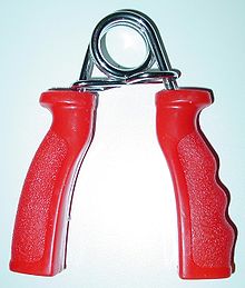 Performance enhancing hand-gripper.